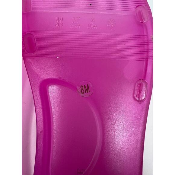 Anthropologie Women's Matisse Jelly Sandal Size 8 Pink Great Condition - Picture 8 of 8